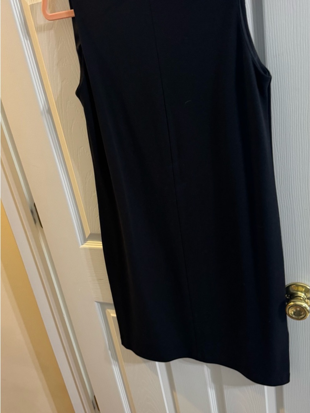 Kenar Black Sleeveless Shift Mini Dress